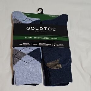 GOLDTOE Edition Men's Casual Argyle Crew Socks, 6-Pack Fits Shoe Size 6-12.5